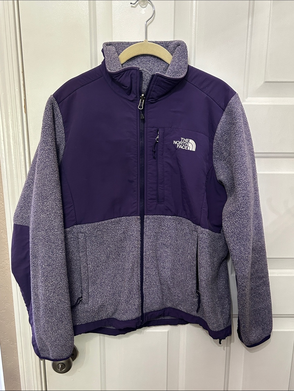 The North Face Kids' Purple Two-Tone Full-Zip Fleece Jacket